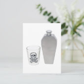 CoffinFlaskShotGlass070109 Postkarte (Stehend Vorderseite)