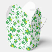 Coffodil Yellow Botanical Illustration Pattern Geschenkschachtel (Geöffnet)