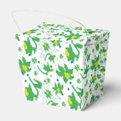 Coffodil Yellow Botanical Illustration Pattern Geschenkschachtel (Rückseite)