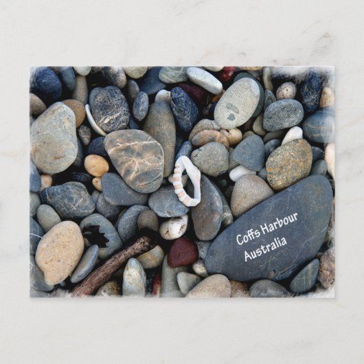 Coffs Harbour Pebble Beach Postkarte (Vorderseite)