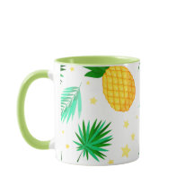 Coffy Tasse WIth Tropic Pattern