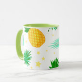 Coffy Tasse WIth Tropic Pattern (Vorderseite Links)