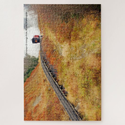 Cog Train Washington Mountain New Hampshire Jigsaw Puzzle (Vertikal)