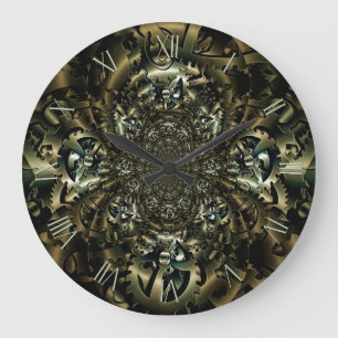 Cog wheels mechanism große wanduhr