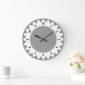 Cogged 01 - Gray Große Wanduhr (Zuhause)