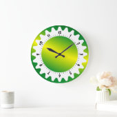 Cogged 01 - Grüne Welle Große Wanduhr (Zuhause)