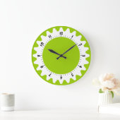 Cogged 01 - Martian Green Große Wanduhr (Zuhause)