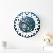 Cogged 01 - Sparkling Water Große Wanduhr (Zuhause)