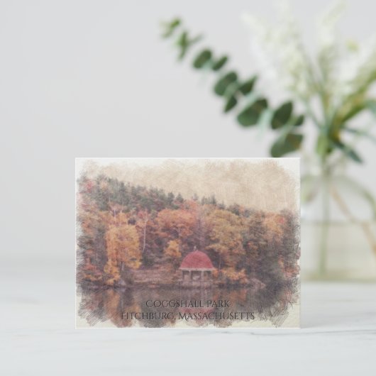 Coggshall Park Fitchburg, Massachusetts Postkarte (Stehend Vorderseite)