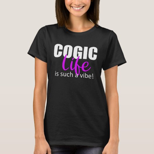 COGIC Life is Such a Vibe Religious T-Shirt (Vorderseite)