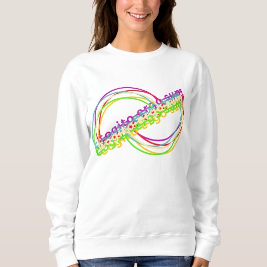 Cogito, ergo sum Art Sweatshirt (Vorderseite)