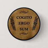 Cogito ergo sum button (Vorderseite)