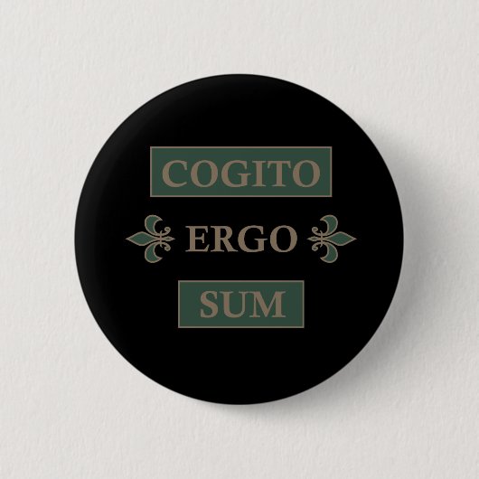 Cogito ergo sum button (Vorderseite)