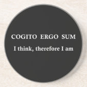 Cogito ergo sum getränkeuntersetzer (Vorne)