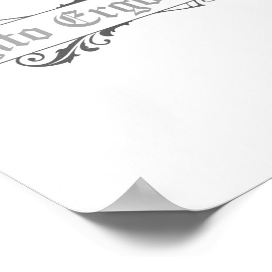 Cogito Ergo Sum Ich denke daher bin ich Philosophi Poster (Ecke)