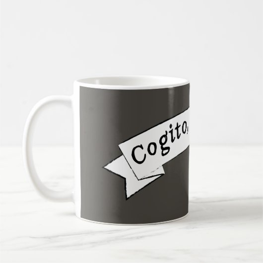 Cogito, ergo sum - ich denke, deshalb bin ich kaffeetasse (Links)