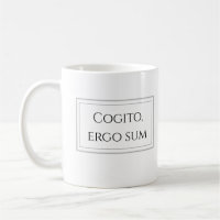 Cogito, ergo sum - ich denke, deshalb bin ich