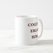 Cogito ergo sum kaffeetasse (VorderseiteRechts)