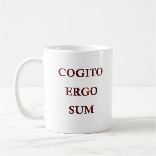 Cogito ergo sum kaffeetasse