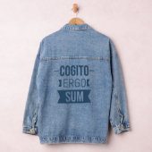Cogito ergo sum - lateinischer Ausdruck Jeansjacke (Hangar)