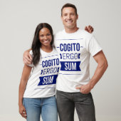 Cogito ergo sum - lateinischer Ausdruck T-Shirt (Unisex)