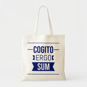 Cogito ergo sum - lateinischer Ausdruck Tragetasche