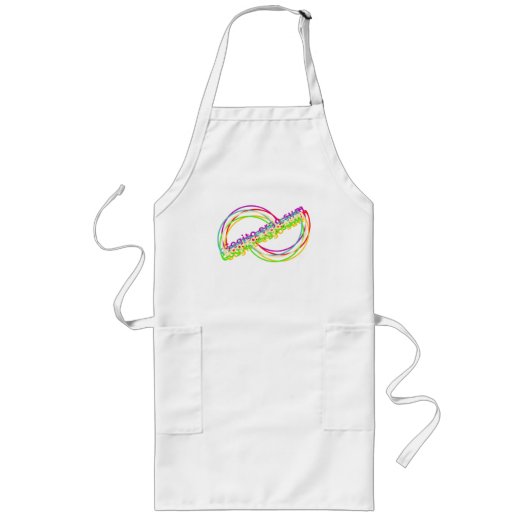 Cogito, ergo sum Latin Quote Lange Schürze (Vorne)