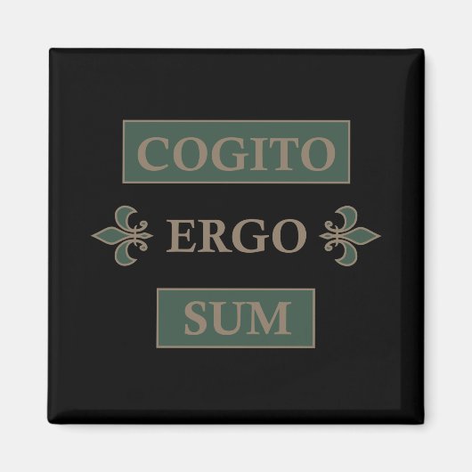 Cogito ergo sum magnet (Vorne)