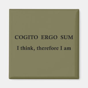 Cogito ergo sum magnet