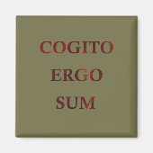 Cogito ergo sum magnet (Vorne)