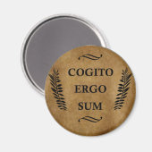 Cogito ergo sum magnet (Vorderseite/Rückseite)
