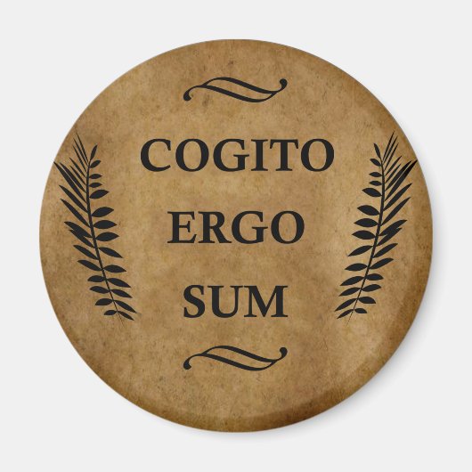 Cogito ergo sum magnet (Vorne)