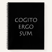 Cogito ergo sum notizblock (Vorderseite)