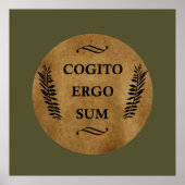 Cogito ergo sum poster (Vorne)