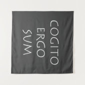 Cogito ergo sum wandteppich (Vorderseite (Horizontal))