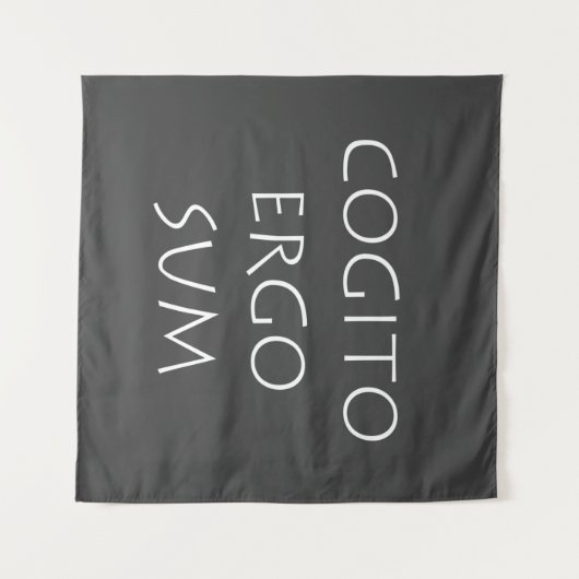 Cogito ergo sum wandteppich (Vorderseite (Horizontal))