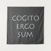 Cogito ergo sum wandteppich (Vorderseite)