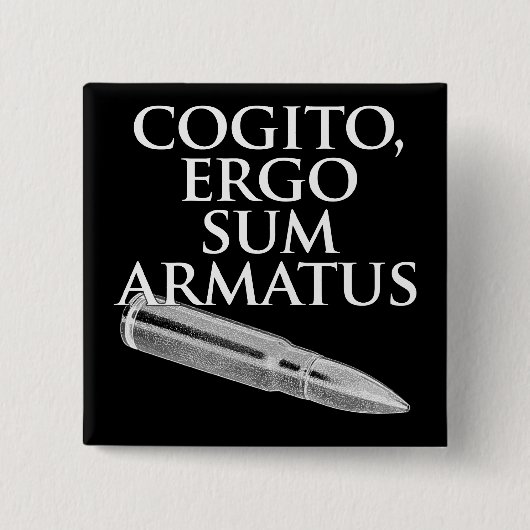 Cogito, ergo Summe Armatus Button (Vorderseite)