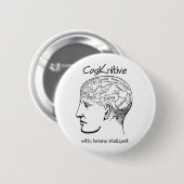 Cogknitive Knopf Button (Vorne & Hinten)