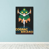 Cognac Briand Promotionplakat Leinwanddruck (Insitu (Holzboden))