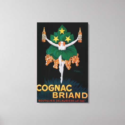 Cognac Briand Promotionplakat Leinwanddruck (Vorderseite)