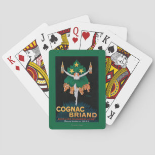 Cognac Briand Werbeplakat Spielkarten