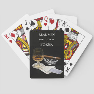 Cognac Cigar Poker Spielkarten
