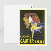 Cognac Gautier Freres Postkarte (Vorne/Hinten)