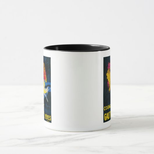 Cognac Gautier Promotion PosterFrankreich Tasse (Zentrum)