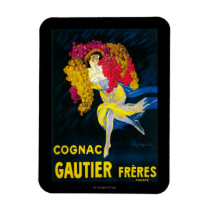 Cognac Gautier WerbeplakatFrankreich Magnet
