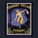 Cognac Gelas - Frankreich - Art Deco Poster 16 x 2<br><div class="desc">Nice Art Deco Poster für Cognac Gelas</div>