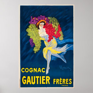 Cognac-Getränk Wein Vintage-Reiseposter Poster
