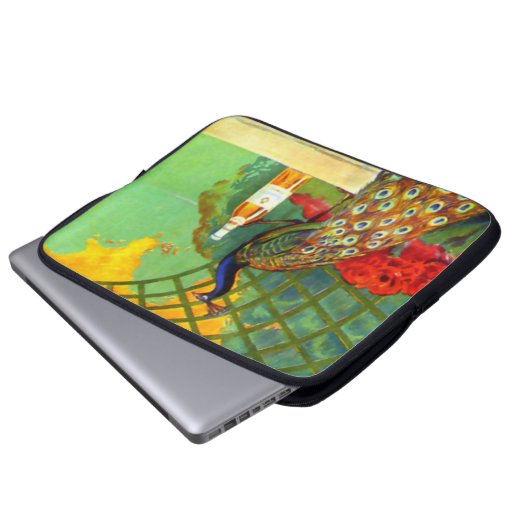 Cognac Jacquet Vintages Werbeplakat Laptopschutzhülle (Vorne Knopf)