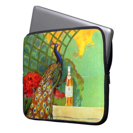 Cognac Jacquet Vintages Werbeplakat Laptopschutzhülle (Vorderseite Links)